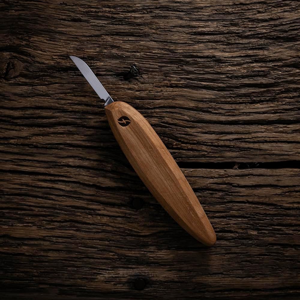 Pro Series Wood Carving Tools |1 5/8 inch Carving Knife | Full Flat Grind 1095 Steel Blade FP02