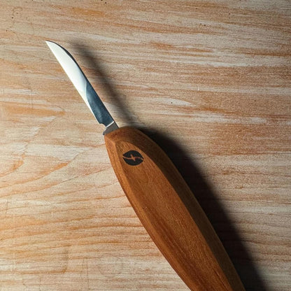 Pro Series Wood Carving Tools |1 5/8 inch Carving Knife | Full Flat Grind 1095 Steel Blade FP02