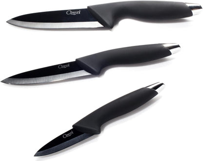 Elite Chef 3-Piece Black Ceramic Knife Set