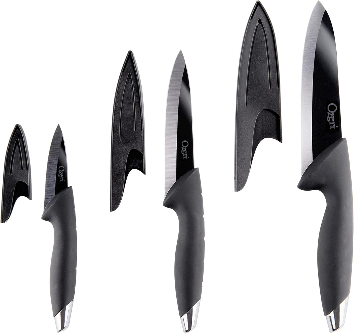 Elite Chef 3-Piece Black Ceramic Knife Set
