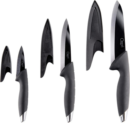 Elite Chef 3-Piece Black Ceramic Knife Set