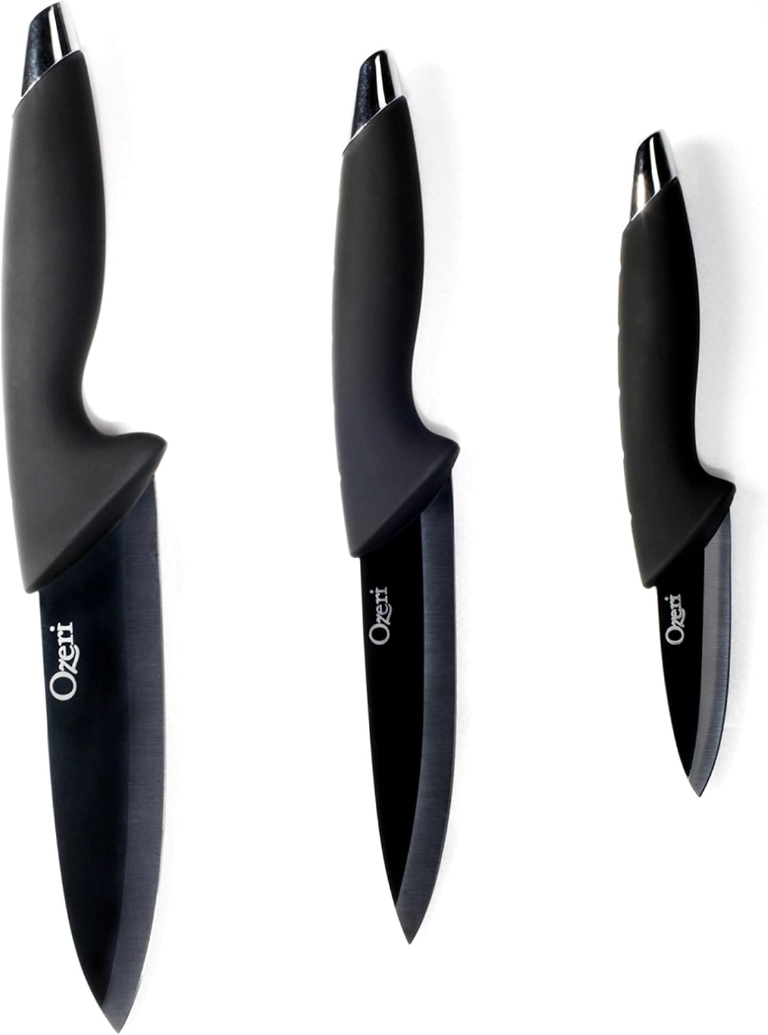 Elite Chef 3-Piece Black Ceramic Knife Set