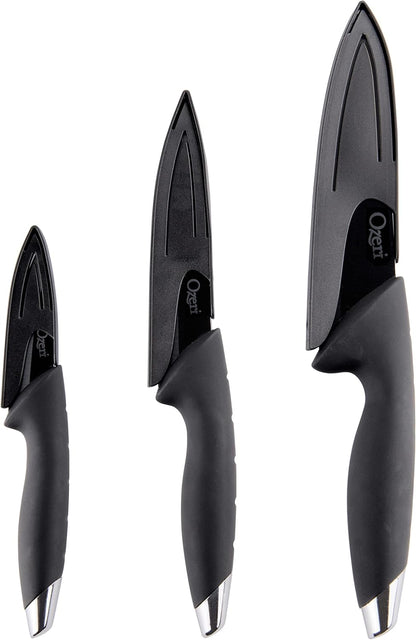 Elite Chef 3-Piece Black Ceramic Knife Set