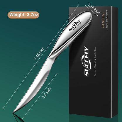 Premium Oyster Shucking Knife, Stainless Steel Oyster Shucker Tool