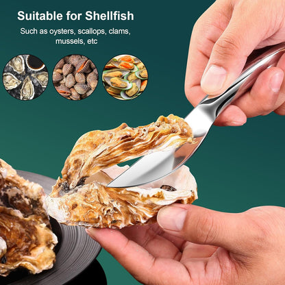 Premium Oyster Shucking Knife, Stainless Steel Oyster Shucker Tool