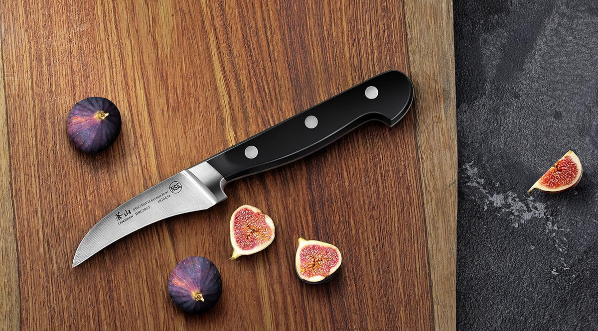 Cangshan V2 Series 1020434 German Steel Forged Peeling/Tourne Knife, 2.75-Inch Blade