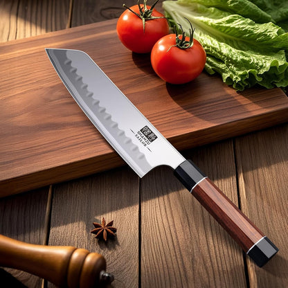 10 Inch Japanese Sushi Knife, 9 Layers 10Cr15MoV High Carbon Steel | Sashimi Knife, Sharp Cutting Yanagiba Knives with Red Sandalwood Handle for Sushi Making, Slicing & Fish Knives