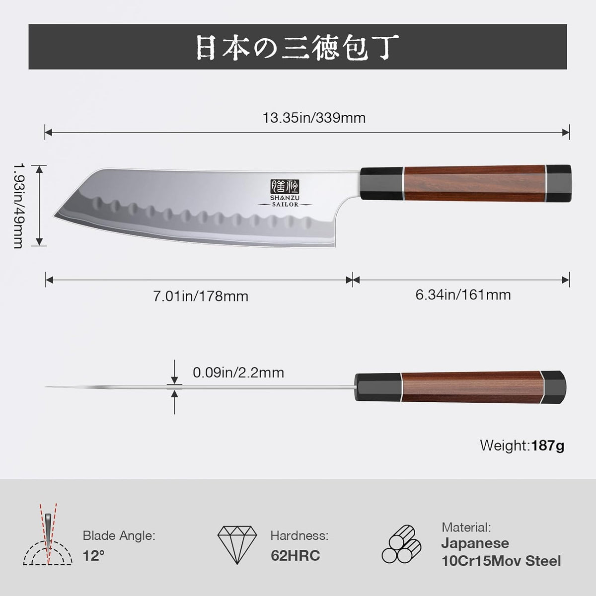 10 Inch Japanese Sushi Knife, 9 Layers 10Cr15MoV High Carbon Steel | Sashimi Knife, Sharp Cutting Yanagiba Knives with Red Sandalwood Handle for Sushi Making, Slicing & Fish Knives