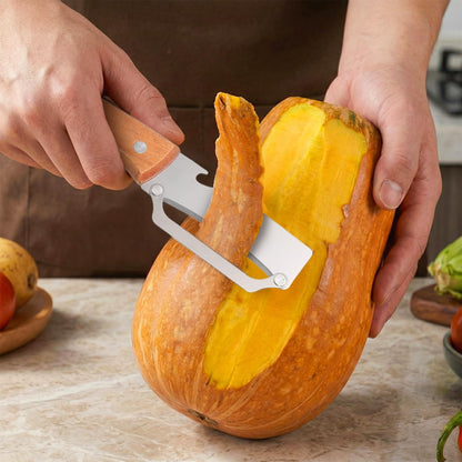 Kitchen Peeler Tool Fruit Peeler with Bottle Opener 2 Pcs Vegetable Peelers for Kitchen Wooden Handle for Fruits and Vegetables Multi-Use Gadget for Home Cooking