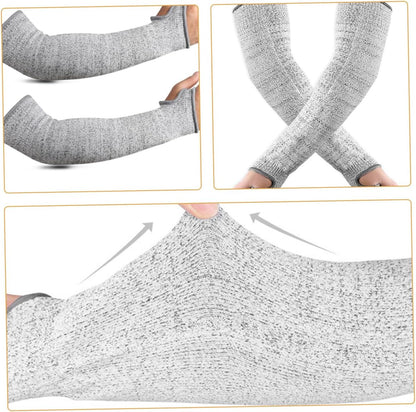 Gardening Arm Protection Sleeves for Women Cut Resistant Arm Guards with Thumb Hole Comfortable and