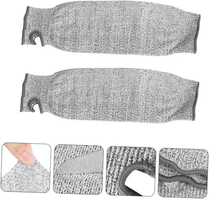 Gardening Arm Protection Sleeves for Women Cut Resistant Arm Guards with Thumb Hole Comfortable and