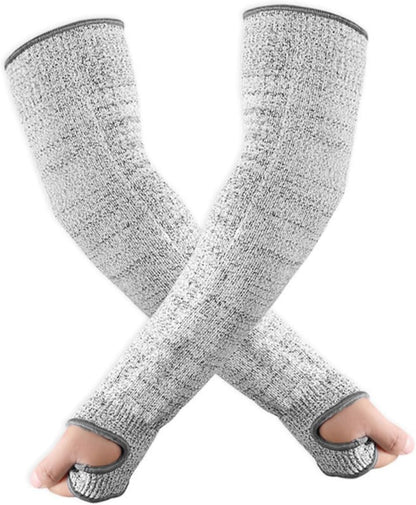 Gardening Arm Protection Sleeves for Women Cut Resistant Arm Guards with Thumb Hole Comfortable and