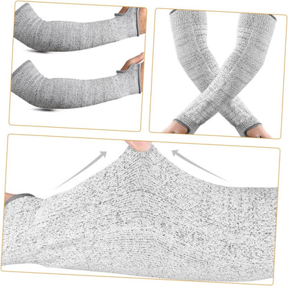 Gardening Arm Protection Sleeves for Women Cut Resistant Arm Guards with Thumb Hole Comfortable and