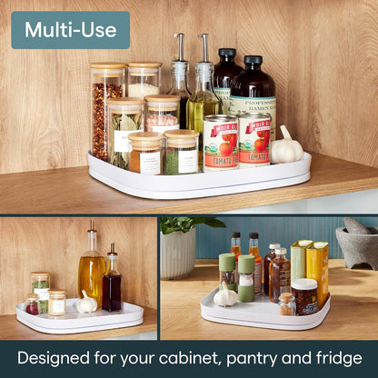MagicTrack Rectangle Turntable, Lazy Susan Max Cabinet Organizer