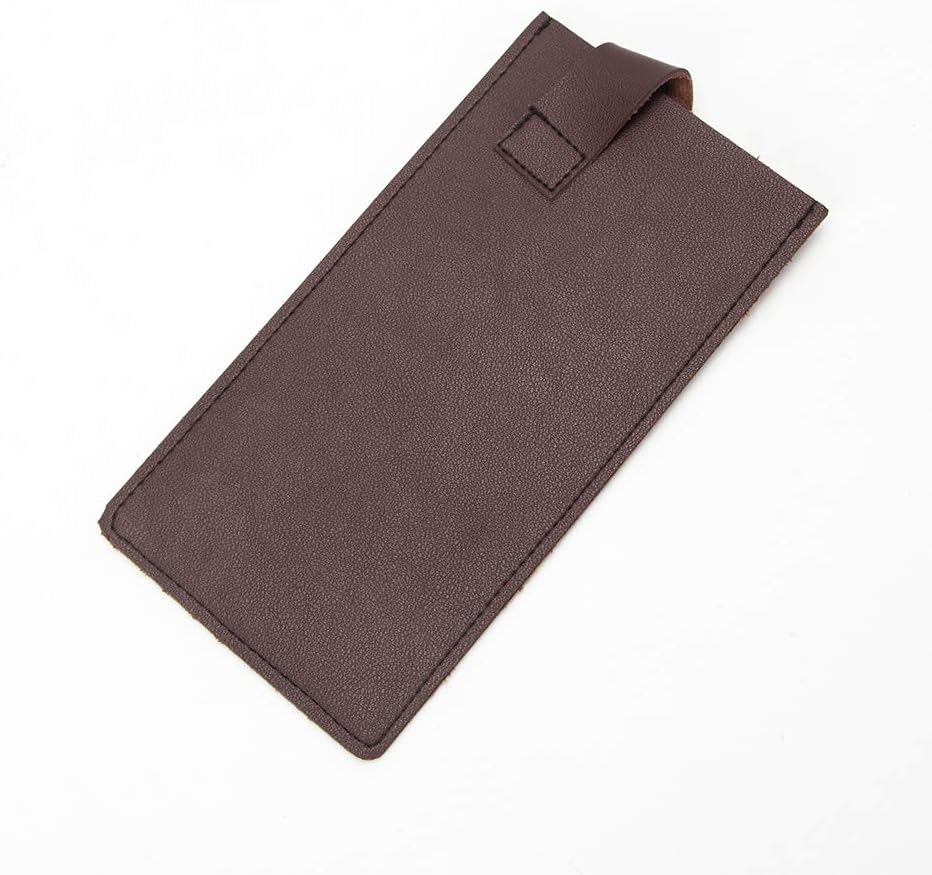 PU Leather Meat Cleaver Sheath, Waterproof Wide Knife Protectors, Durable Butcher Chef Knife Edge Guards, Heavy Duty Cleaver Covers (Dark Brown -PU Leather)