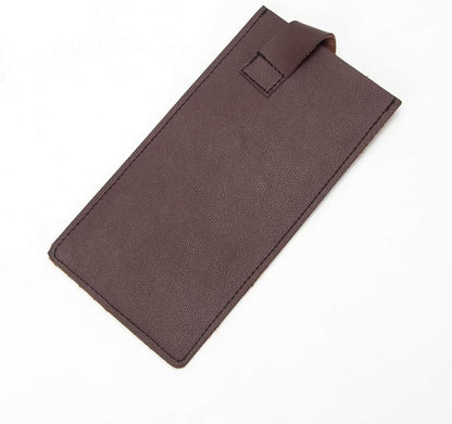 PU Leather Meat Cleaver Sheath, Waterproof Wide Knife Protectors, Durable Butcher Chef Knife Edge Guards, Heavy Duty Cleaver Covers (Dark Brown -PU Leather)