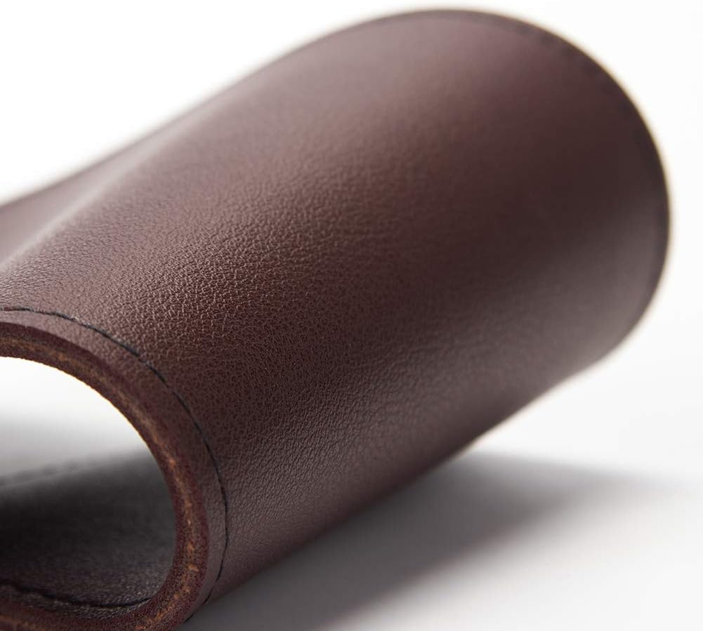 PU Leather Meat Cleaver Sheath, Waterproof Wide Knife Protectors, Durable Butcher Chef Knife Edge Guards, Heavy Duty Cleaver Covers (Dark Brown -PU Leather)