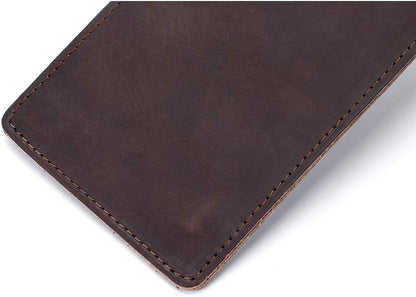 PU Leather Meat Cleaver Sheath, Waterproof Wide Knife Protectors, Durable Butcher Chef Knife Edge Guards, Heavy Duty Cleaver Covers (Dark Brown -PU Leather)