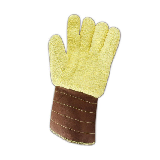 625 JOM Kevlar Terrycloth High-Heat Gloves, Kevlar, X-Large, Brown/Yellow