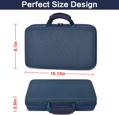 64+ Pocket Knife Storage Case for Folding Knife Collections | Hard EVA Shell, 88 Slots, 2 Dividers and Elastic Straps for EDC, Camping and Collector Knives, Case Only