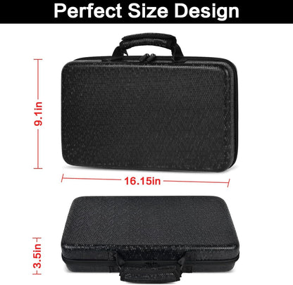 64+ Pocket Knife Storage Case for Folding Knife Collections | Hard EVA Shell, 88 Slots, 2 Dividers and Elastic Straps for EDC, Camping and Collector Knives, Case Only