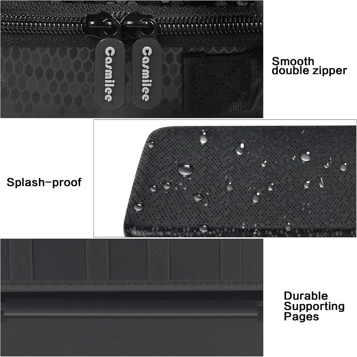 64+ Pocket Knife Storage Case for Folding Knife Collections | Hard EVA Shell, 88 Slots, 2 Dividers and Elastic Straps for EDC, Camping and Collector Knives, Case Only