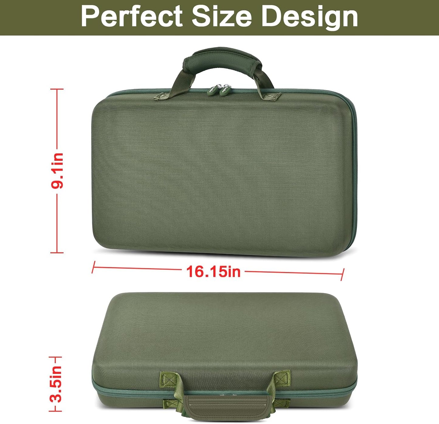 64+ Pocket Knife Storage Case for Folding Knife Collections | Hard EVA Shell, 88 Slots, 2 Dividers and Elastic Straps for EDC, Camping and Collector Knives, Case Only
