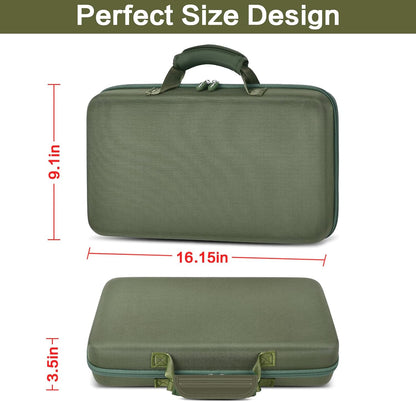 64+ Pocket Knife Storage Case for Folding Knife Collections | Hard EVA Shell, 88 Slots, 2 Dividers and Elastic Straps for EDC, Camping and Collector Knives, Case Only
