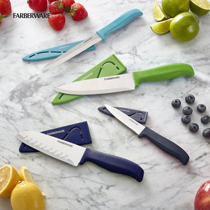 Paring Knife Set, 3-Piece, Blue