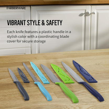 Paring Knife Set, 3-Piece, Blue