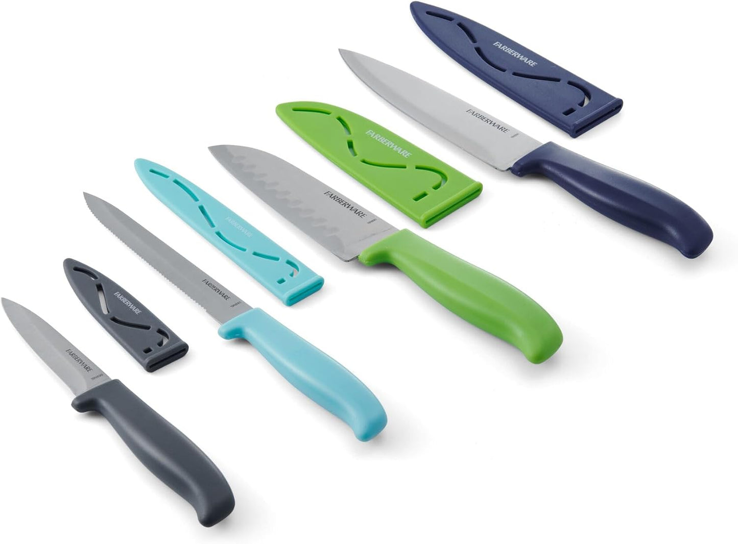 Paring Knife Set, 3-Piece, Blue