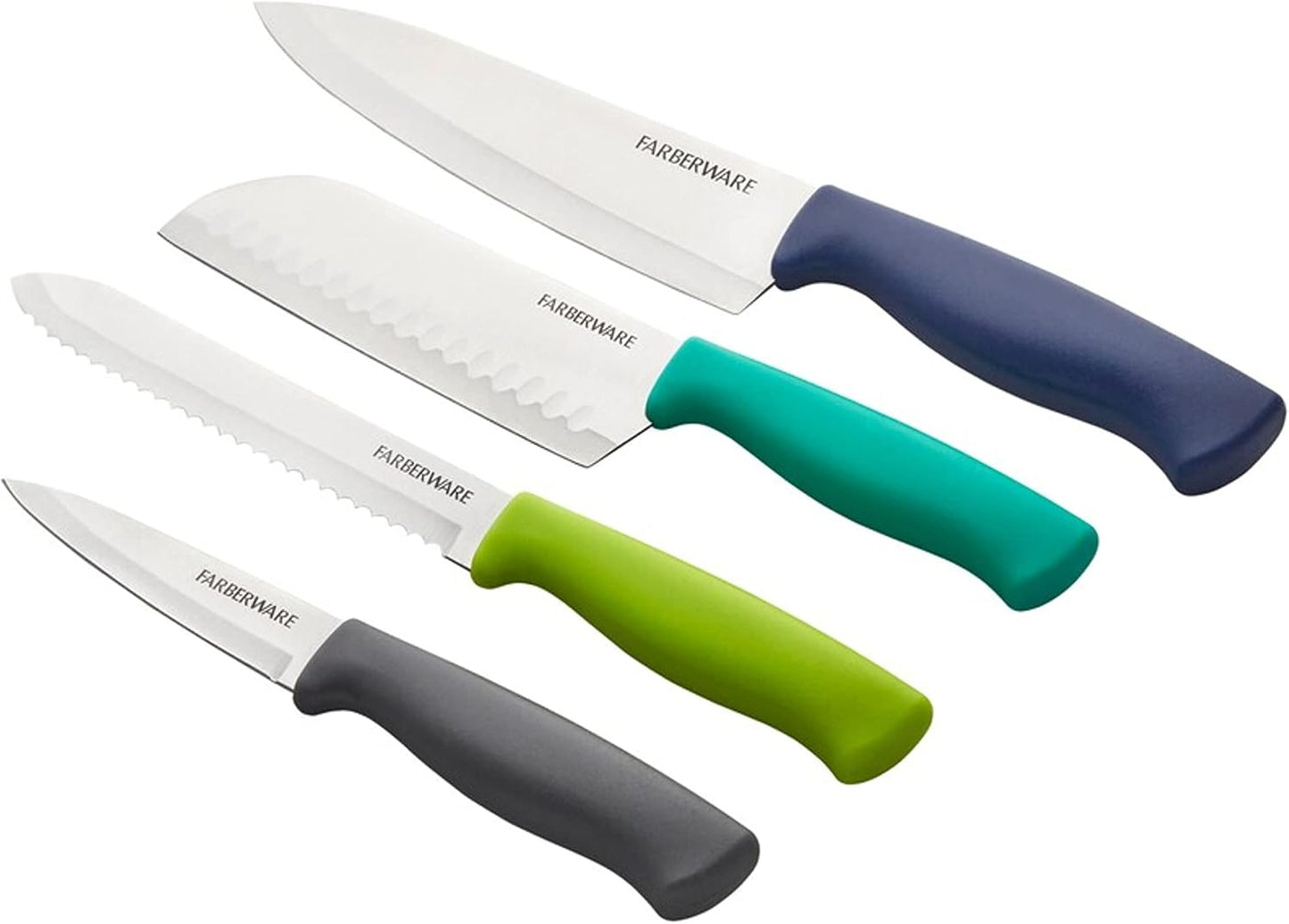 Paring Knife Set, 3-Piece, Blue