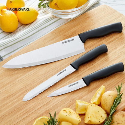 Paring Knife Set, 3-Piece, Blue
