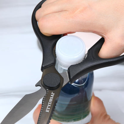 Kitchen Scissors Come Apart, All Purpose Kitchen Shears for Food | Easy to Clean,Comfort Grip,Detachable Titanium Plated Blade,Sharp and Durable for Meat, Poultry, Fish