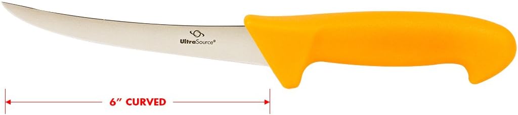 Boning Knife, 6" Curved/Stiff Blade, Polypropylene Handle