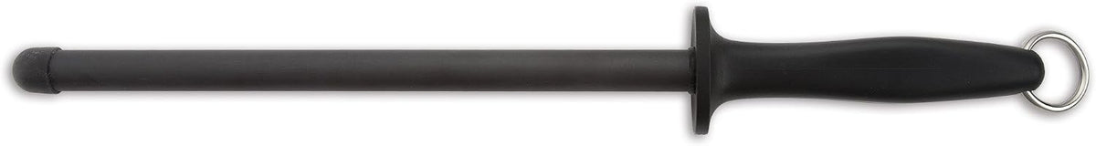 Sharpening Steel 10 Inch Nitrum Stainless Steel and 250 mm blade. Series Chaira. Body Carbon Steel Chromium Coated 11 - Handle Polypropylene. Lightweight and smooth shapes. Color Black.