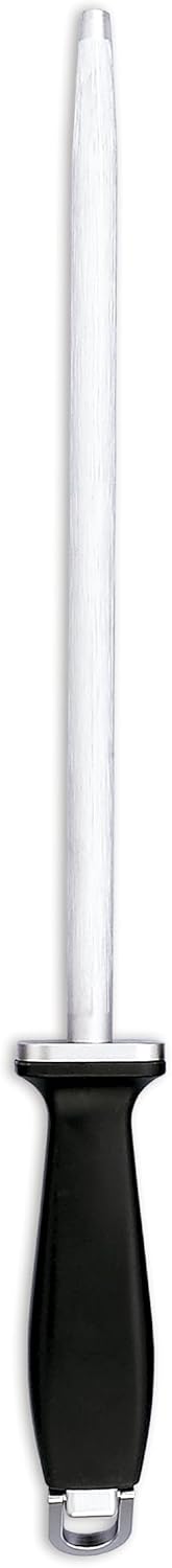 Sharpening Steel 10 Inch Nitrum Stainless Steel and 250 mm blade. Series Chaira. Body Carbon Steel Chromium Coated 11 - Handle Polypropylene. Lightweight and smooth shapes. Color Black.