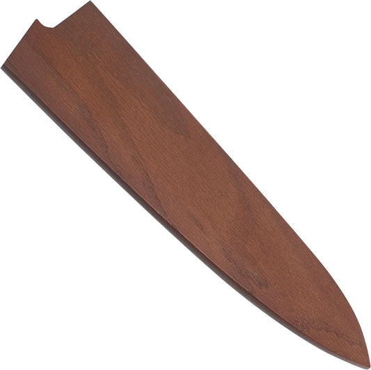 Saya Knife Cover for 9.5 inch/240mm Gyuto & for Chef, Blade Guard, Wooden Kitchen Knife Sheath Case Guards Protector for Japanese Culinary Knives, Natural Wood Material