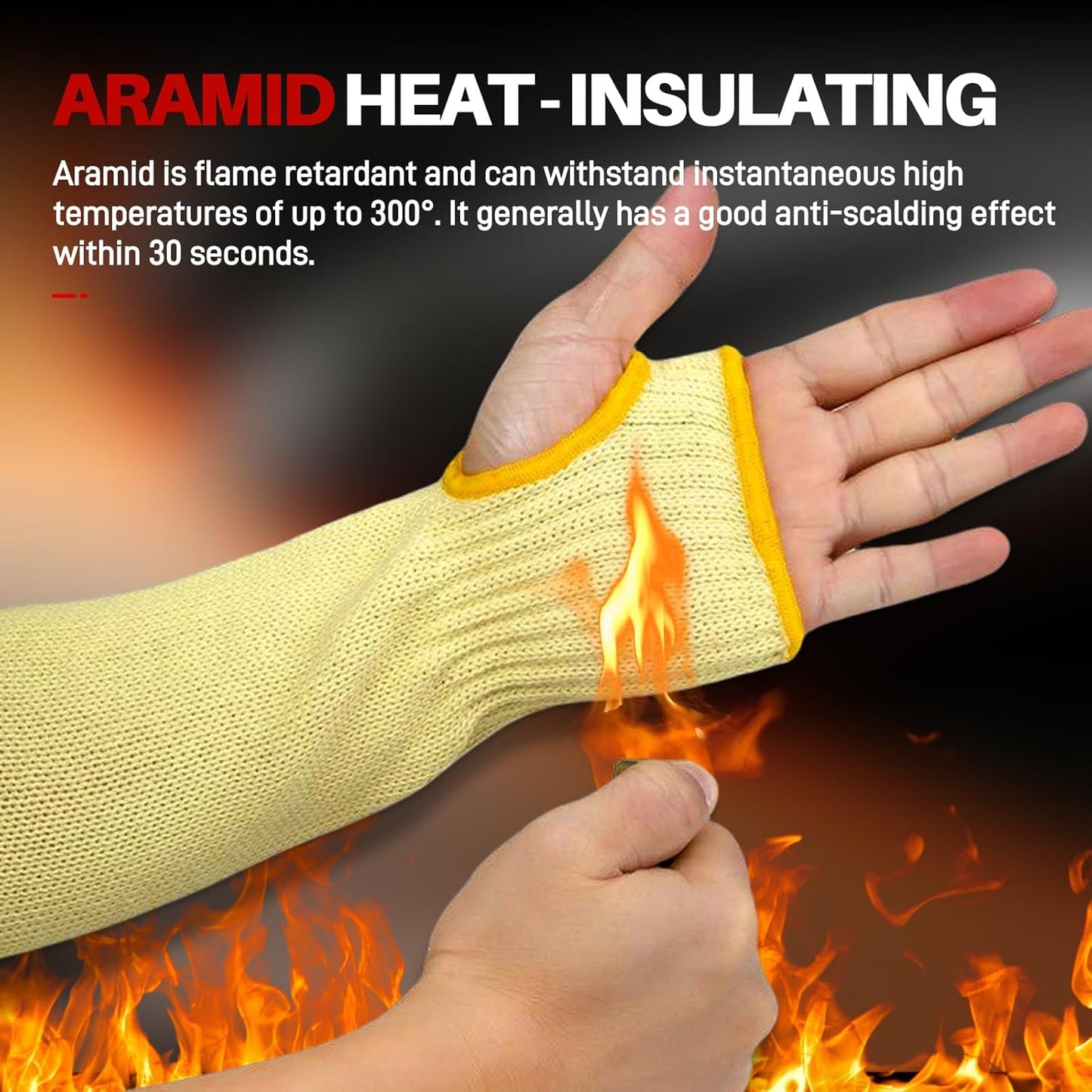 Arm Protectors For Thin Skin And Bruising, Kevlar Sleeves. A5 Level Cut Resistant Arm Sleeves For Gardening, Welding, Kitchen (Grey, 17.7 In)