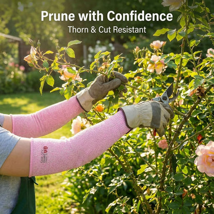 Arm Protectors For Thin Skin And Bruising, Kevlar Sleeves. A5 Level Cut Resistant Arm Sleeves For Gardening, Welding, Kitchen (Grey, 17.7 In)