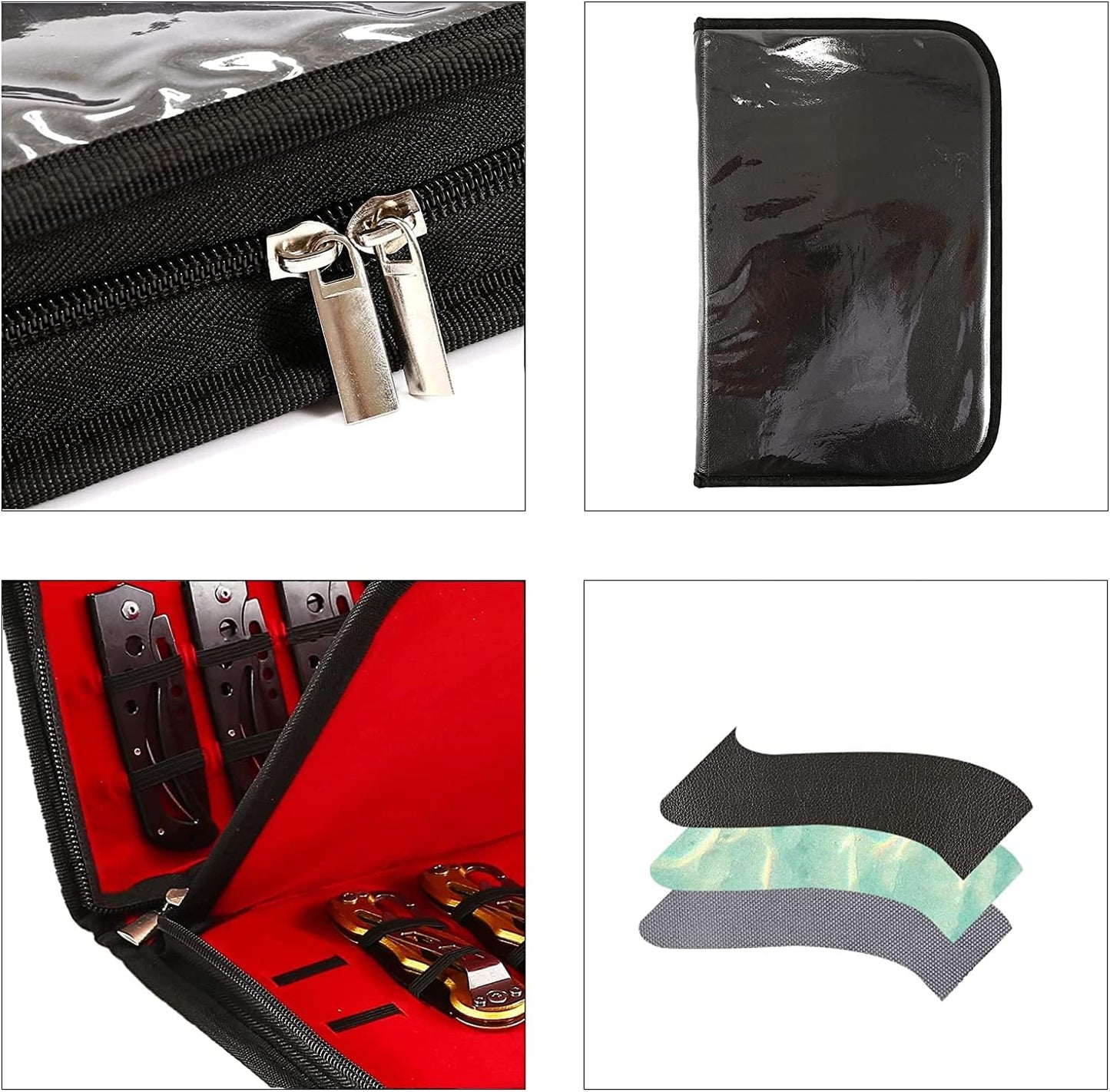 Pocket Knife Storage Case,Folding Knife Pouch Carrier Holder,40 Slots Small Knife Carrying Cases,Versatile Knife Collection For Survival,Tactical,Outdoor,EDC Mini Knife