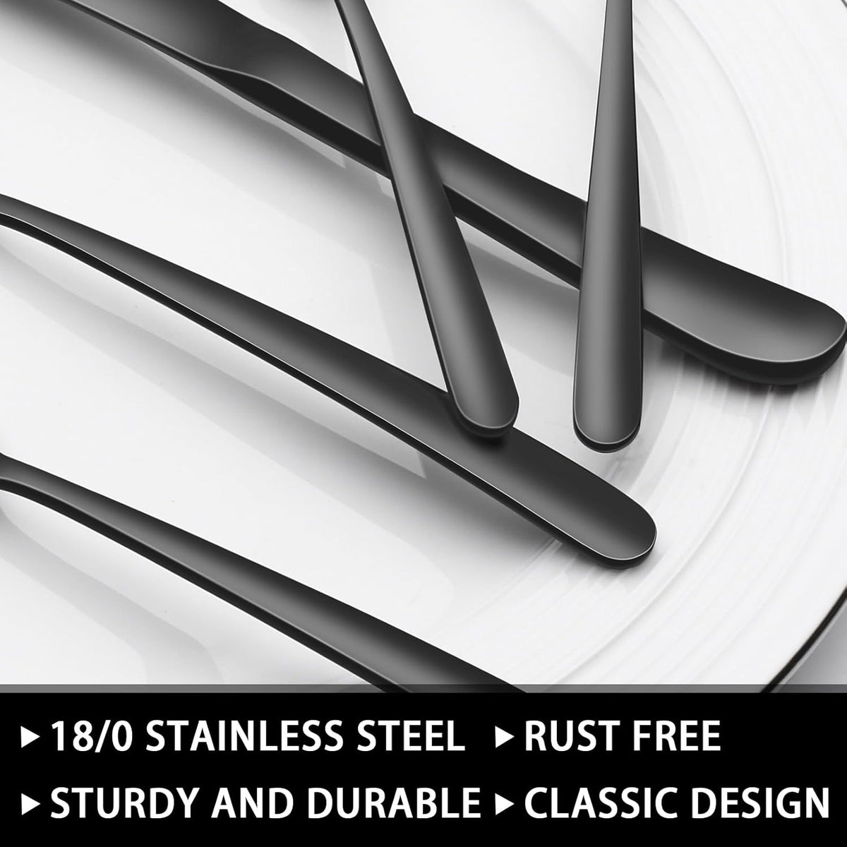 49-Piece Hammered Silverware Set with Organizer, Food-Grade Stainless Steel Flatware for 8, Cutlery Utensil Sets with Steak Knives, Rust-proof, Mirror Polished, Dishwasher Safe, Round Hammered