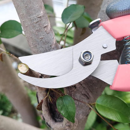 Flower Scissors, Premium Flower Shears, Pruning Shears for Gardening-Pink | Sharp Handhled Garden Scissors, Stainless Steel Garden Shears, 1-inch Cut Capacity Rust Resistant for Plants Bonsai