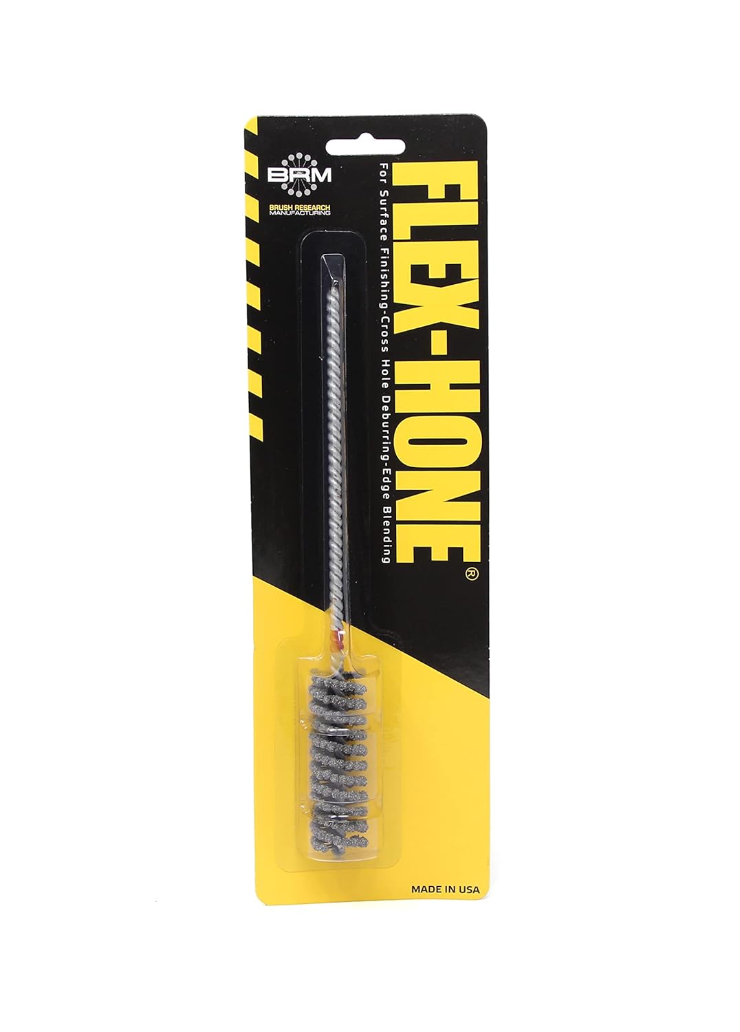 Brush Research BC14M240Z25 Flex-Hone®, 0.551" (14mm) Diameter, 240 Grit, Zirconia Alumina #1525, for Low Carbon to Medium Carbon Steels, Stainless Steel and Cast Iron - Colors B