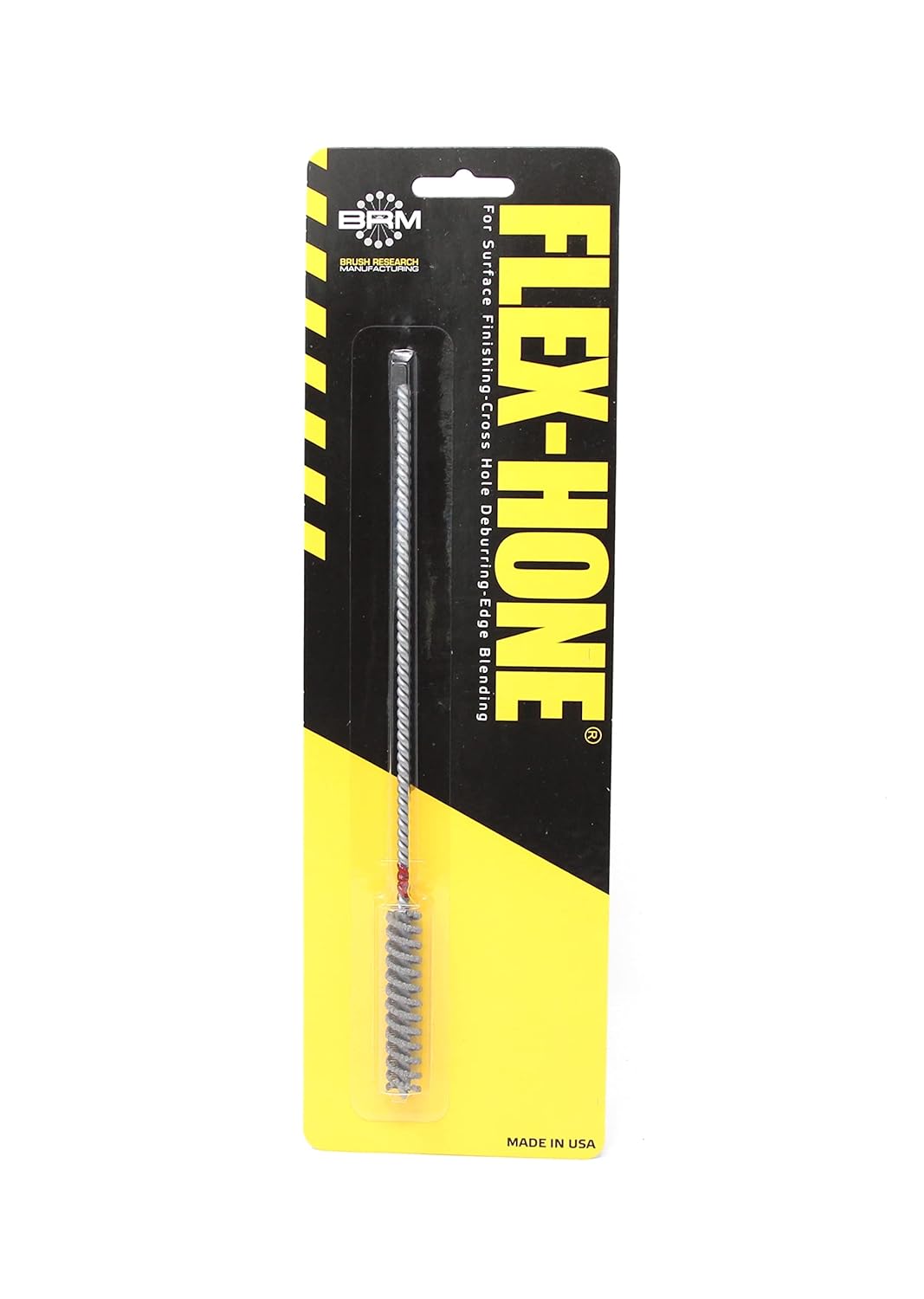 Brush Research BC14M240Z25 Flex-Hone®, 0.551" (14mm) Diameter, 240 Grit, Zirconia Alumina #1525, for Low Carbon to Medium Carbon Steels, Stainless Steel and Cast Iron - Colors B