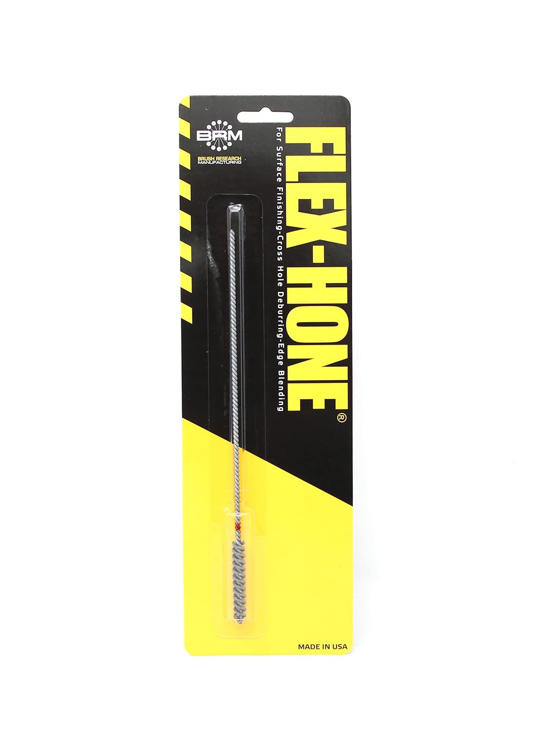 Brush Research BC14M240Z25 Flex-Hone®, 0.551" (14mm) Diameter, 240 Grit, Zirconia Alumina #1525, for Low Carbon to Medium Carbon Steels, Stainless Steel and Cast Iron - Colors B