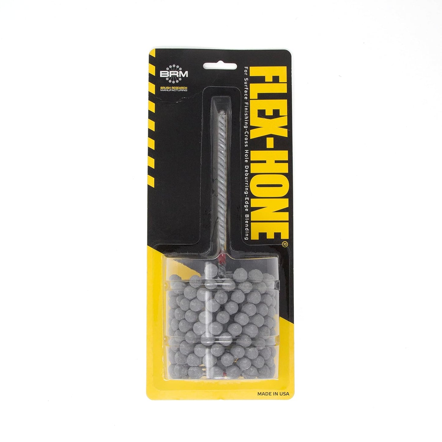 Brush Research BC14M240Z25 Flex-Hone®, 0.551" (14mm) Diameter, 240 Grit, Zirconia Alumina #1525, for Low Carbon to Medium Carbon Steels, Stainless Steel and Cast Iron - Colors B