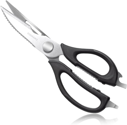 Kitchen Shears, Multi-Purpose Utility Scissors, Heavy Duty Kitchen Scissors for Chicken, Poultry, Fish, Meat, Vegetables, Herbs and BBQ, Come Apart for Cleaning