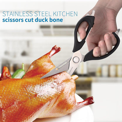 Kitchen Shears, Multi-Purpose Utility Scissors, Heavy Duty Kitchen Scissors for Chicken, Poultry, Fish, Meat, Vegetables, Herbs and BBQ, Come Apart for Cleaning
