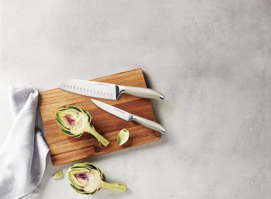 Preferred Stainless Steel Santoku Knife – Multi-Purpose Asian Style Chef Knife for Precision Slicing, Chopping & Dicing